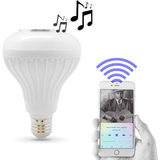 Unotec Bombilla LED con Altavoz Bluetooth