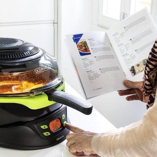 Friggitrice ad aria Cecotec Turbo Cecofry 4D 3L 1350W con 8 programmi e pala mescolatrice