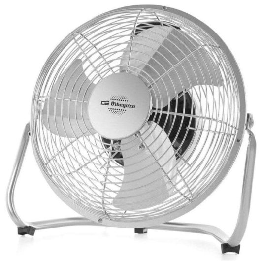 Ventilatore Industriale da Pavimento Orbegozo PW 1321 45W 20cm 3 Velocità Sicurezza Antiribaltamento Testa Orientabile