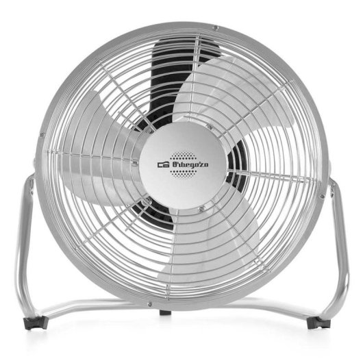 Ventilatore Industriale da Pavimento Orbegozo PW 1321 45W 20cm 3 Velocità Sicurezza Antiribaltamento Testa Orientabile