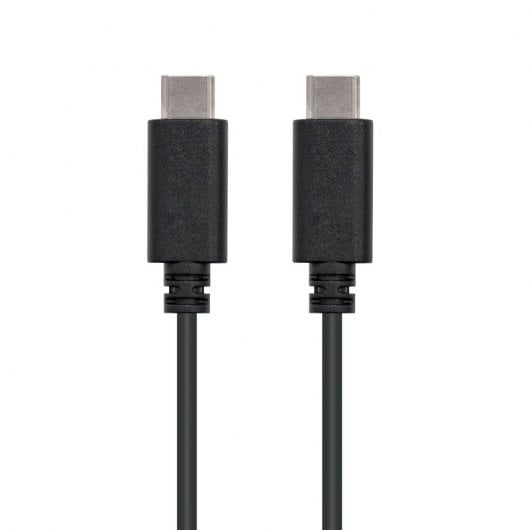 Nanocable USB 2.0, 2m câble USB USB C Noir