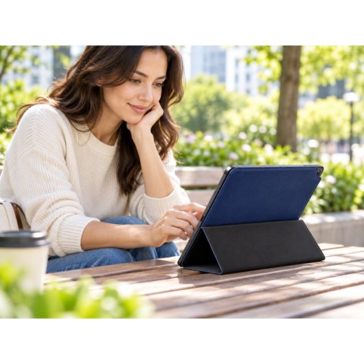 SilverHT Funda Universal Camera Pro para Tablet 9"-11" Azul Oscuro