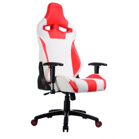 Silla Gaming F83 Roja/Blanca