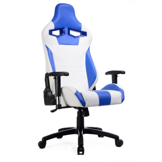 Silla Gaming F83 Azul/Blanca
