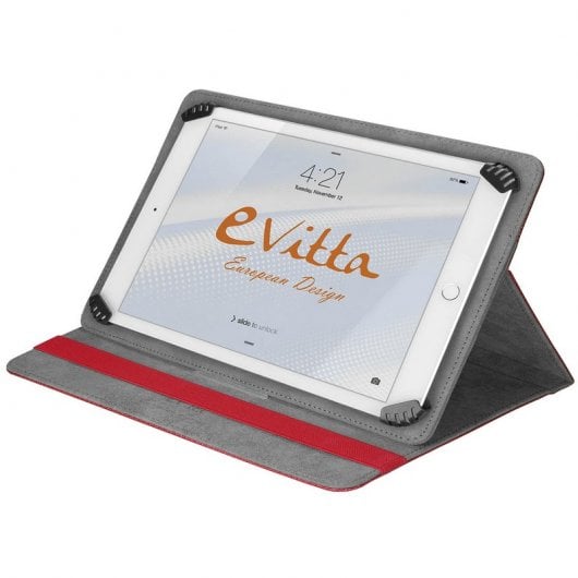 Evitta Funda Stand 2P Universal Roja para Tablets de 9.7" a 10.1"