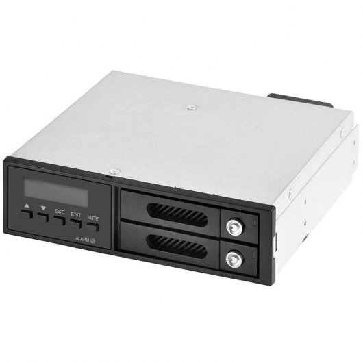 Painel Frontal Silverstone FSR202 de 5.25" para 2 Discos SATA HDD/SSD de 2.5"