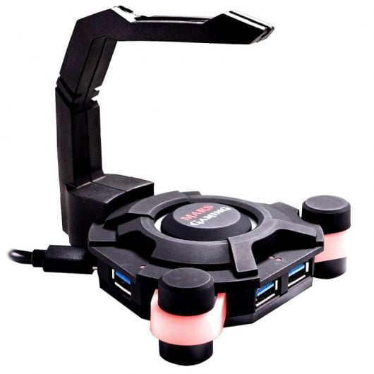 Tacens Mars Gaming MMS2 Suporte para Cabo de Rato + Hub USB 3.0