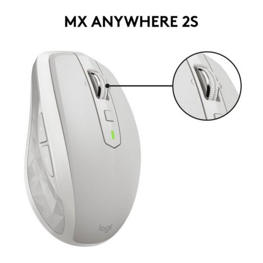 Logitech MX Anywhere 2S Ratón Inalámbrico Gris 4000DPI