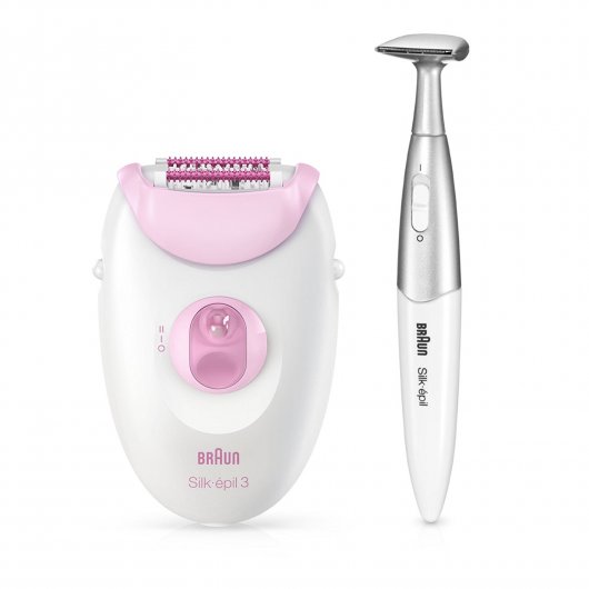 Braun Silk-épil 3 3-321 Depiladora con Rodillo de Masaje y Recortadora Línea de Bikini