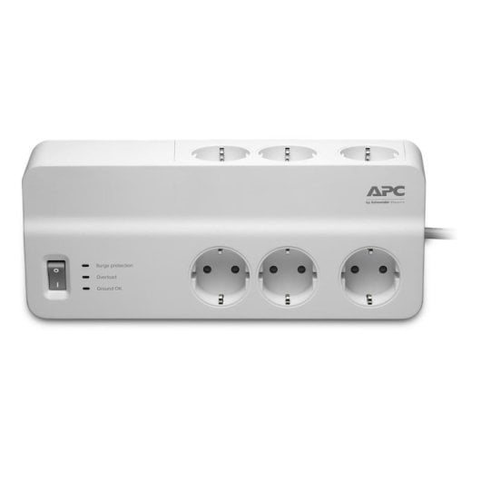 APC Essential SurgeArrest Protección contra Sobretensiones 6 Tomas 230V Blanco