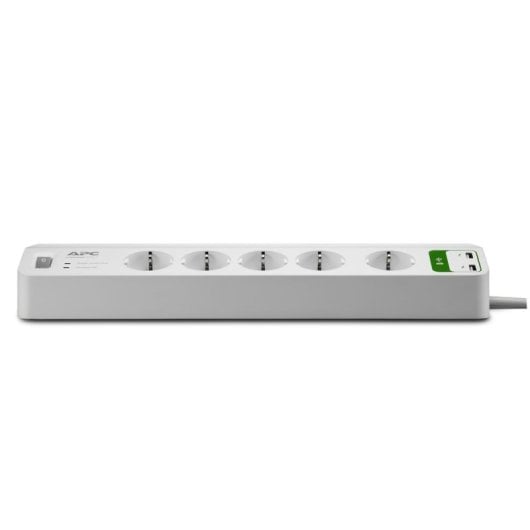 APC Essential SurgeArrest Protección contra Sobretensiones 5 Tomas 230V 2 Puertos USB Blanco