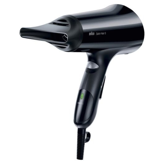 Sèche-cheveux Ionique Braun Satin Hair 5 HD550 2000W 3 Températures 2 Vitesses avec Accessoires Noir