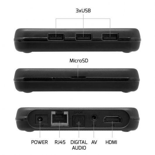 Unotec Android TV Tivibox 4 QuadCore 2GB/8GB/4K/WiFi/Bluetooth