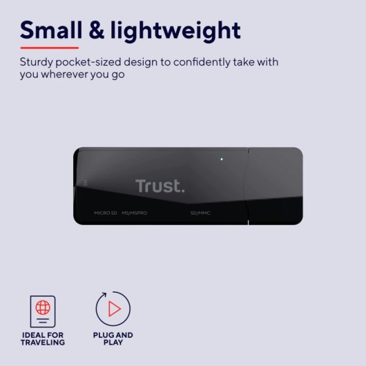 Trust Nanga Leitor de Cartões USB 3.1
