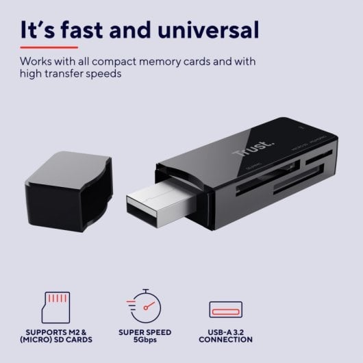 Trust Nanga Leitor de Cartões USB 3.1