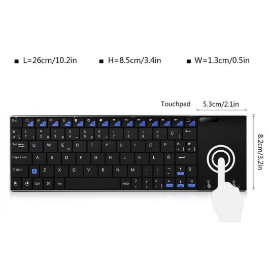 Minix Neo K2 Teclado Inalámbrico con Touchpad