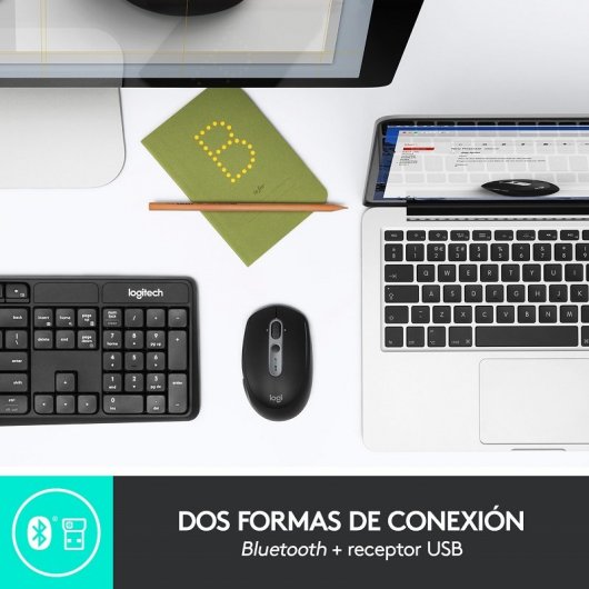 Mouse wireless multidispositivo silenzioso Logitech M590 1000 DPI Nero