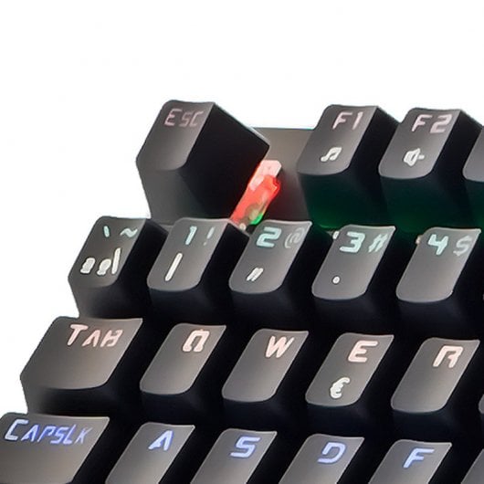 Teclado Mecânico Gaming Tacens Mars Gaming MK4 Retro iluminado Switch Vermelho