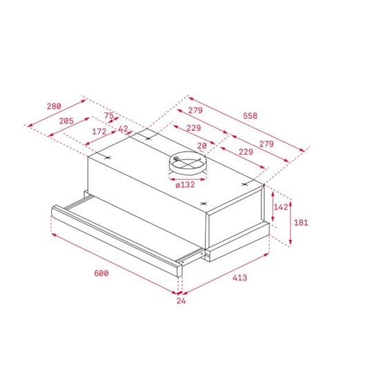 Teka TL 6310 Hotte aspirante en acier inoxydable