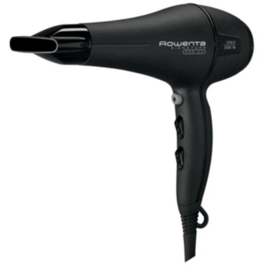 Professioneller Ionen Föhn Rowenta Signature Pro Beauty AC CV7810F0 2200W 3 Temperaturstufen 2 Geschwindigkeiten Kaltstufe Schwarz Silber
