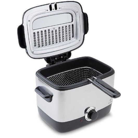 Friteuse Moulinex Minifrito AF220010 Compacte Fenêtre 1L 1000W Acier Inoxydable