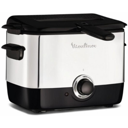 Friteuse Moulinex Minifrito AF220010 Compacte Fenêtre 1L 1000W Acier Inoxydable