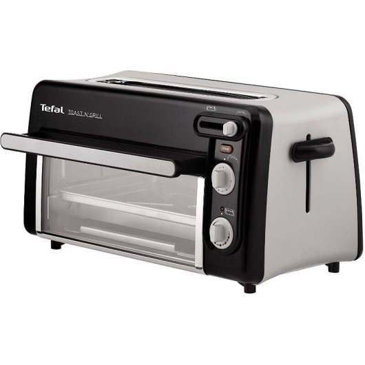 Tefal TL600830 Toast'n Grill Broodrooster 2 Sneetjes Lange Sleuf 1300 W 6 Bruiningsstanden