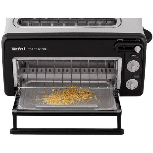 Tefal TL600830 Toast'n Grill Broodrooster 2 Sneetjes Lange Sleuf 1300 W 6 Bruiningsstanden
