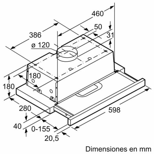 Balay 3BT262MX Campana Extractora Telescópica D Acero Inoxidable