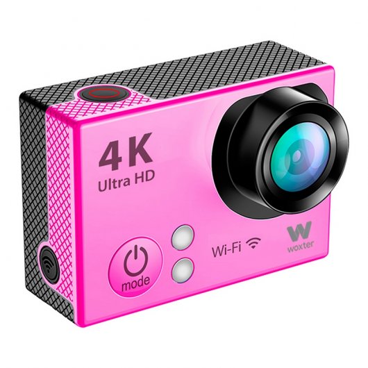 Woxter Sportcam 4k Videocámara Deportiva 4K Ultra HD Wifi Rosa