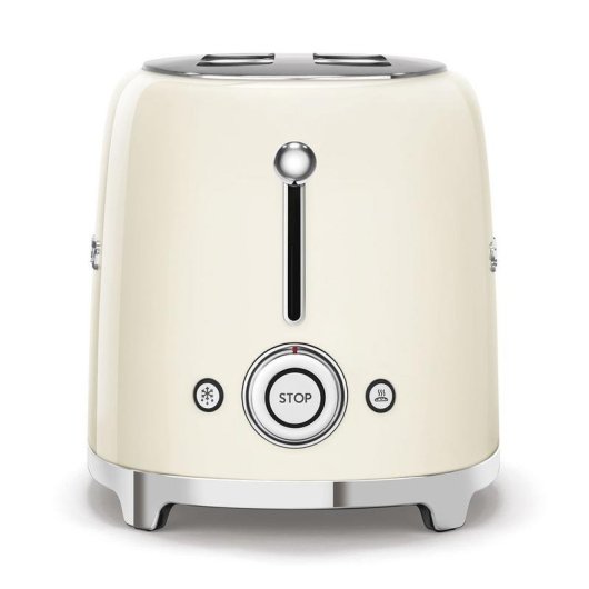 Vintage broodrooster Smeg TSF02CREU 2 lange sleuven 1500 W 6 bruiningsstanden Creme