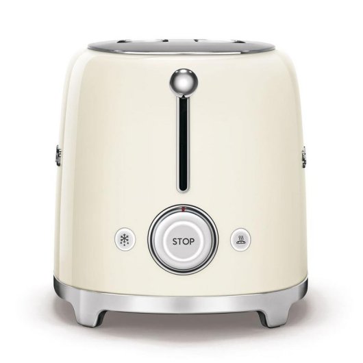 Vintage broodrooster Smeg TSF02CREU 2 lange sleuven 1500 W 6 bruiningsstanden Creme