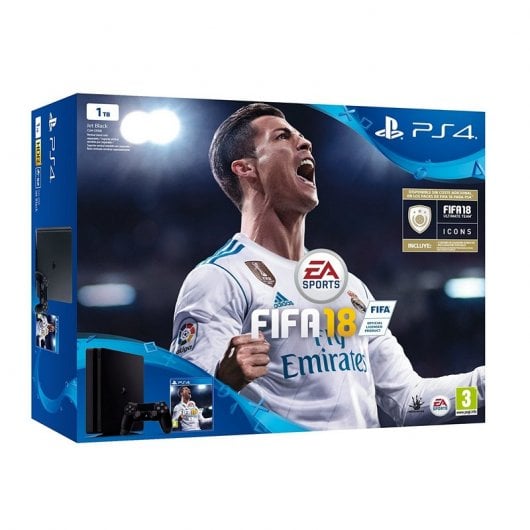 Sony PlayStation 4 Slim (Chasis E) 1TB + Fifa 18