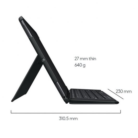Capa Logitech Slim Combo com Teclado Sem Fios Preto para iPad Pro de 12.9"