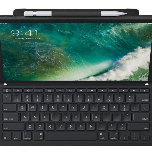 Capa Logitech Slim Combo com Teclado Sem Fios Preto para iPad Pro de 12.9"