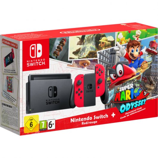 Nintendo Switch + Super Mario Odyssey Digital