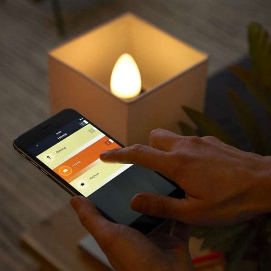 Philips Hue White Ambiance Pack 2 Bombillas Vela Ambiental Blanco E14