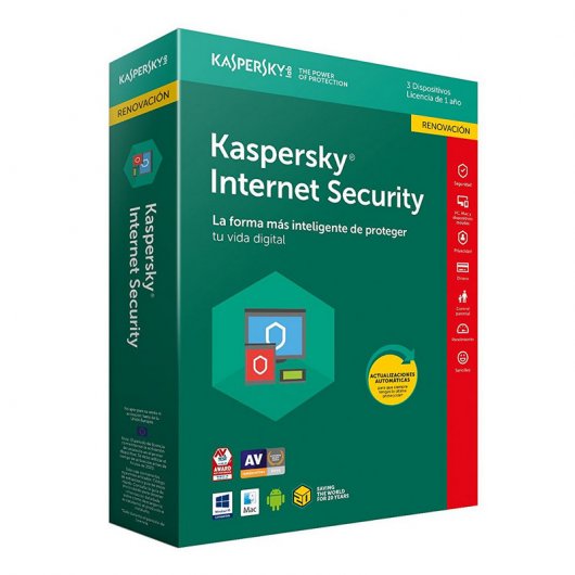 Kaspersky Internet Security 2018 3 Licencias Renovación