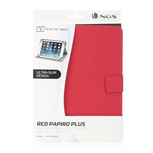 Capa NGS Papiro Plus Red para Tablet 10"