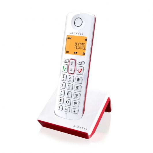 Alcatel S250 Teléfono DECT Rojo