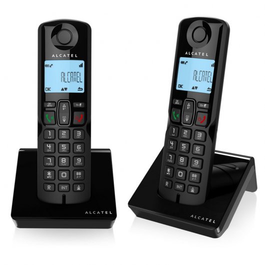 Alcatel S250 Duo Teléfono DECT Negro