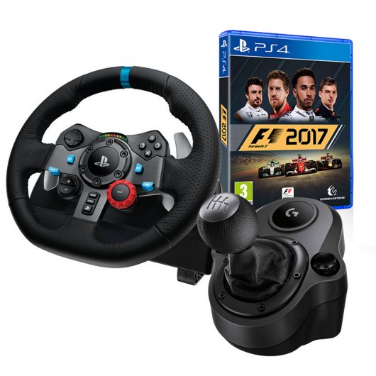 Logitech Pack G29 Driving Force + Force Shifter + Fórmula 1 2017 Special Edition