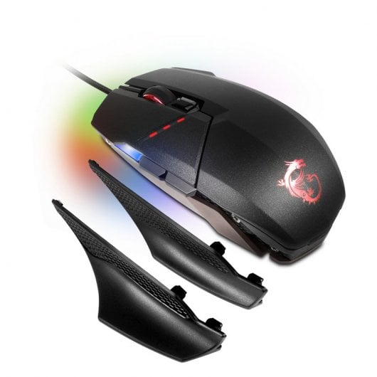MSI Clutch GM60 Ratón Gaming 10800DPI Negro RGB