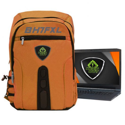 Keep Out BK7FOXL Mochila Gaming para Portátil hasta 17" Naranja