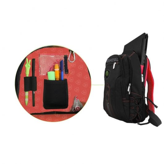 Keep Out BK7RXL Mochila Gaming para Portátil hasta 17" Negro/Rojo