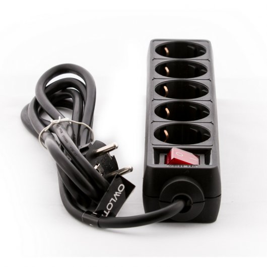 Owlotech 5-Outlet Essential Series Regleta 5 Tomas