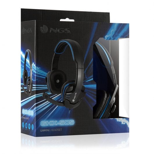 NGS GHX-505 cuffia e auricolare Cablato A Padiglione Giocare Nero, Blu