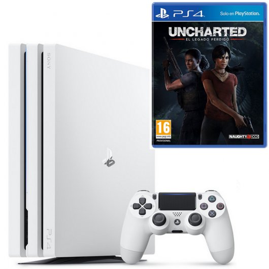 Sony PlayStation 4 Pro 1TB Blanca + Uncharted El Legado Perdido PS4