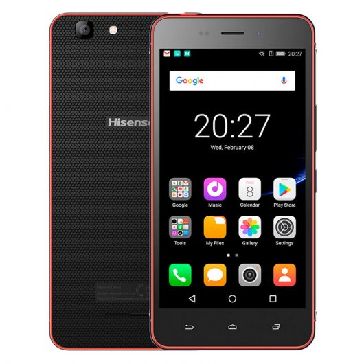 Hisense C30 Rock Lite 4G 16GB Dual Sim Negro/Rojo Libre