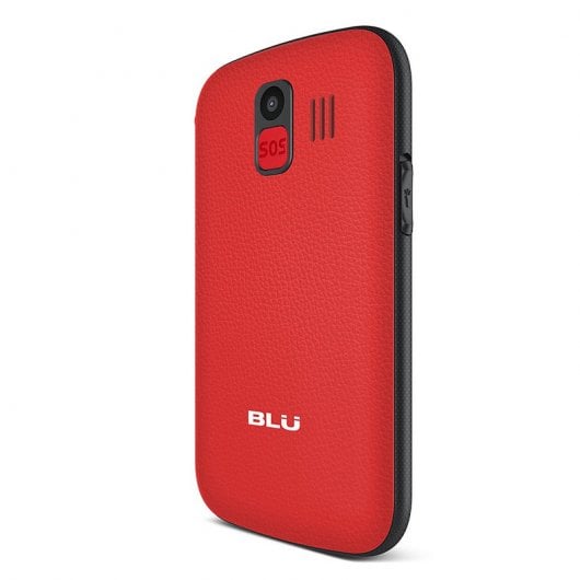Blu Joy Rojo Teléfono Dual Sim Libre para Personas Mayores